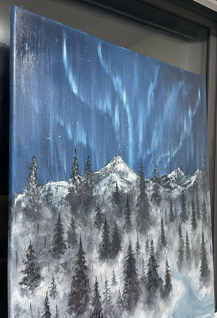 Northern Lights Acrylic Painting