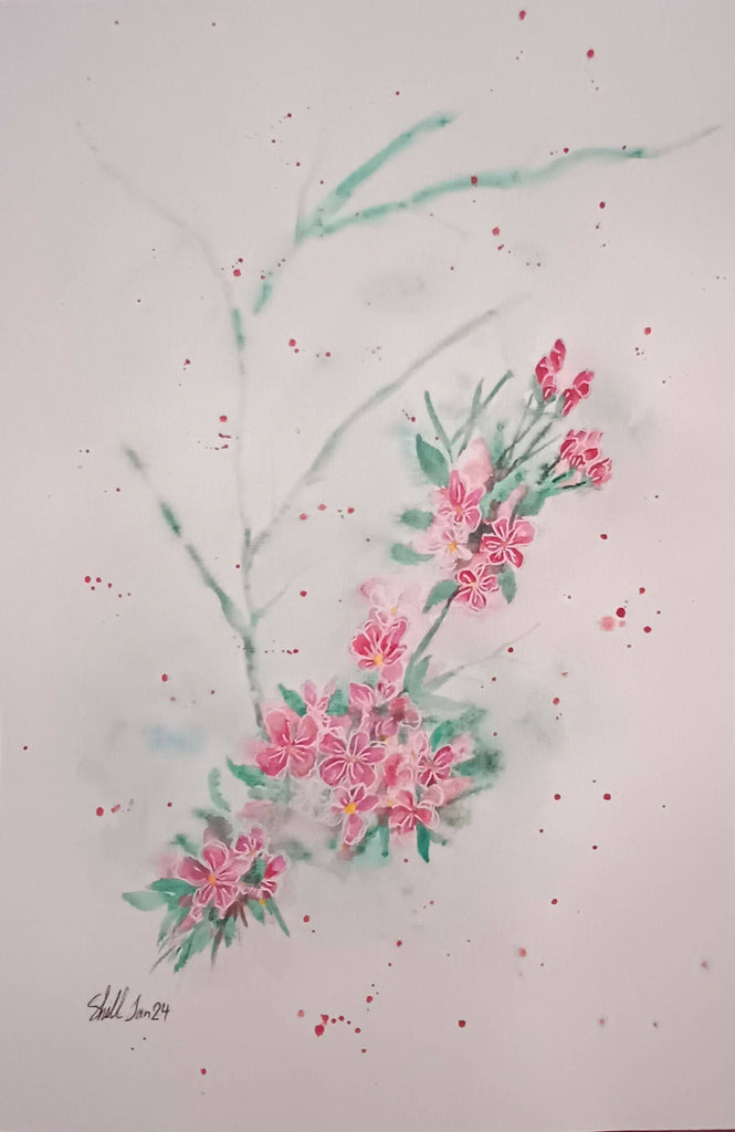 Floral watercolour painting