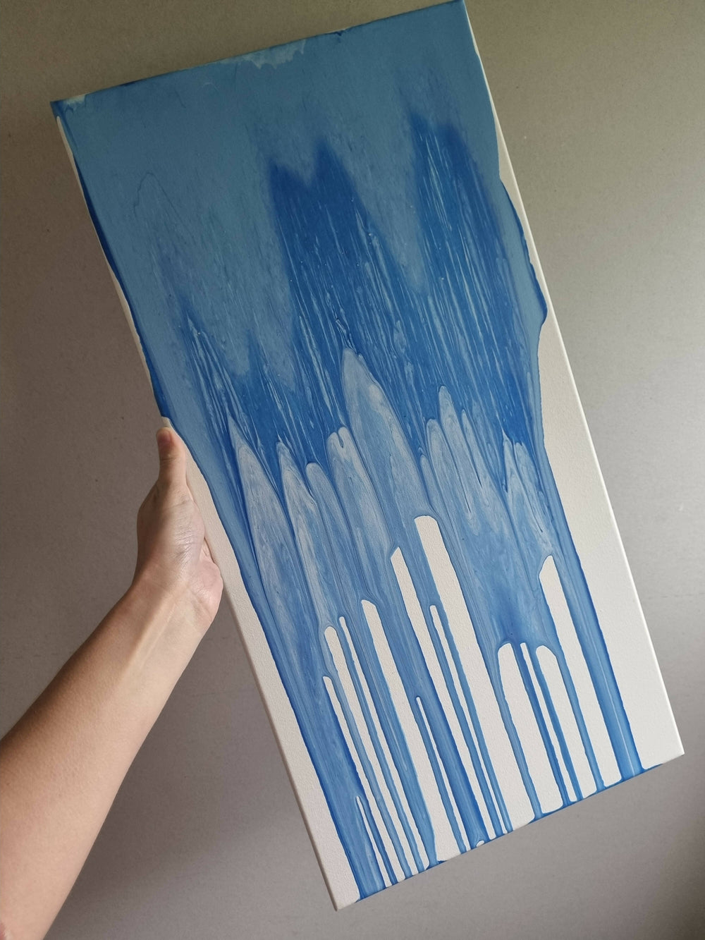 Blue Acrylic on Canvas