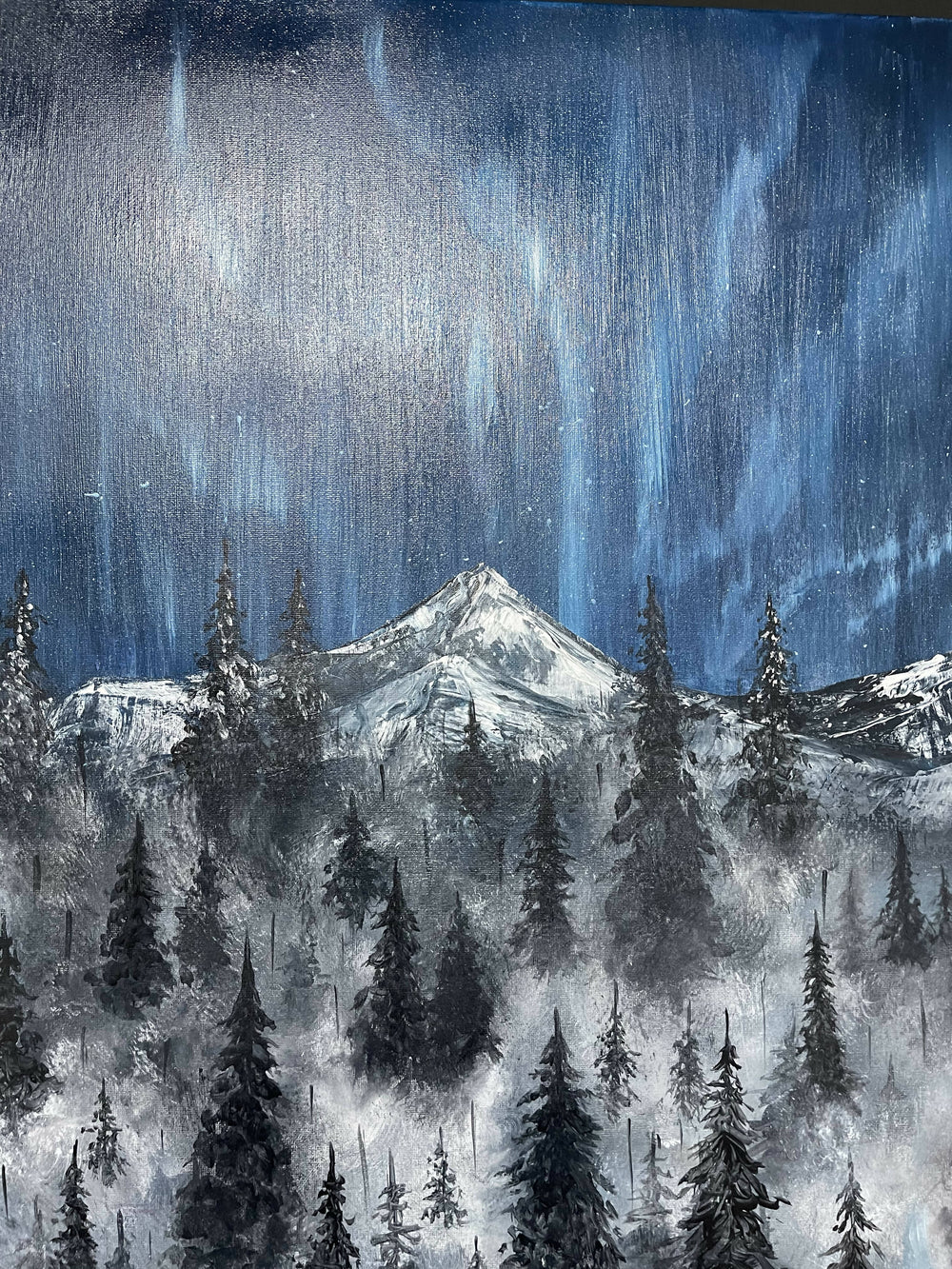 Northern Lights Acrylic Painting